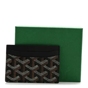 Goyardine Saint Sulpice Card Holder Black