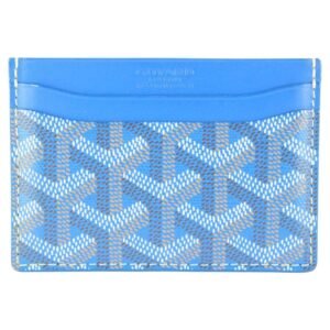 Goyard Saint Sulpice Teal Card Holder Authentic