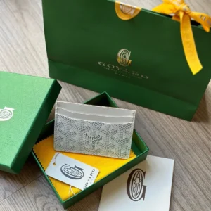 Goyard Saint Sulpice White Card Holder Authentic