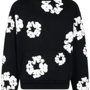 denim black hoodie