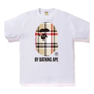 bape x white check